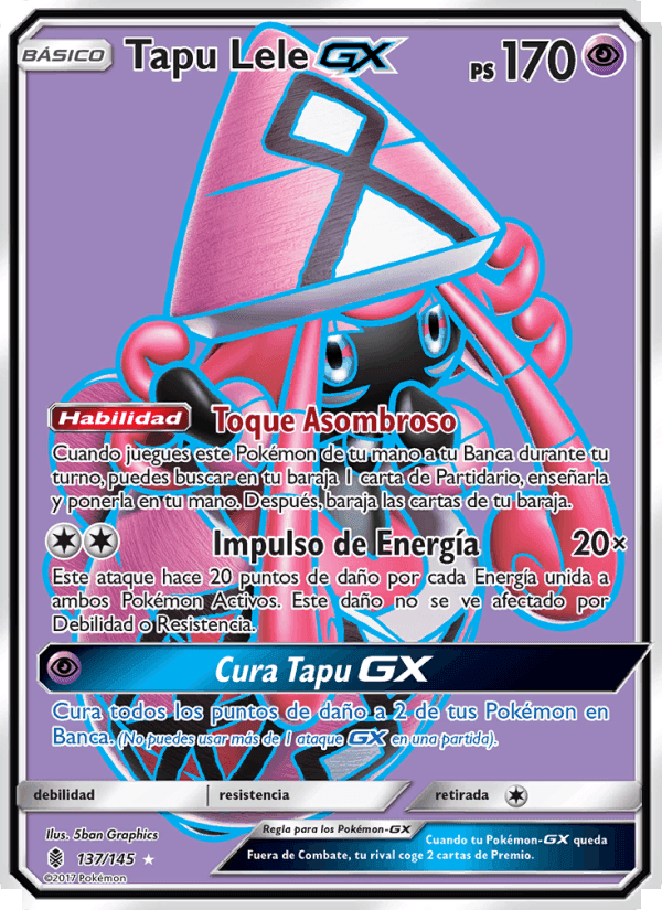 Tapu Lele GX, card 137 from Albor de Guadianes