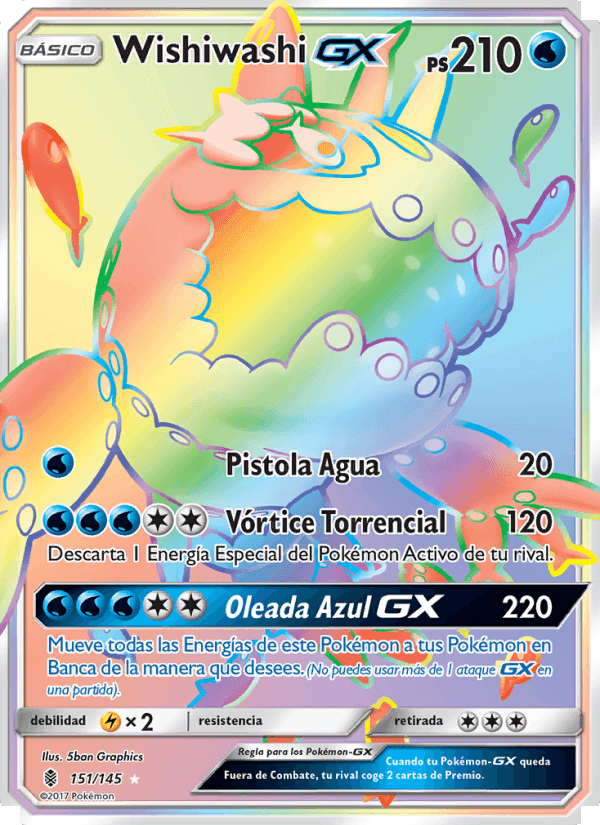 Wishiwashi GX, carta 151 de Albor de Guadianes