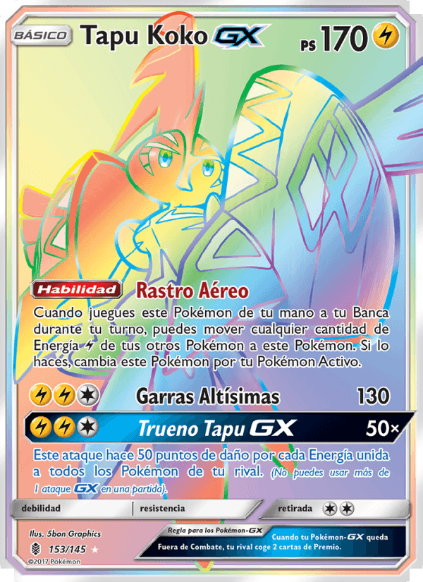 Tapu Koko GX, card 153 from Albor de Guadianes
