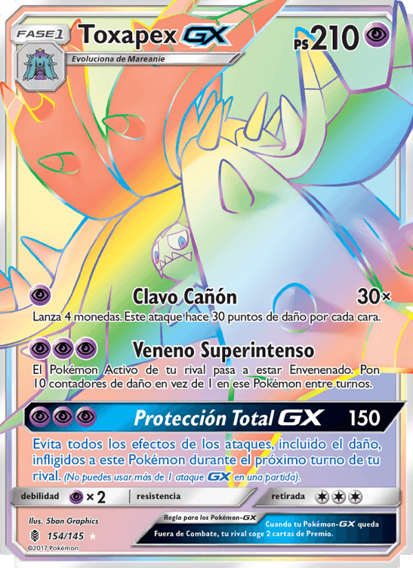 Toxapex GX, card 154 from Albor de Guadianes