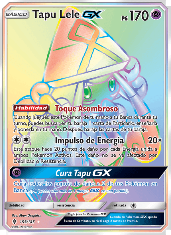 Tapu Lele GX, card 155 from Albor de Guadianes