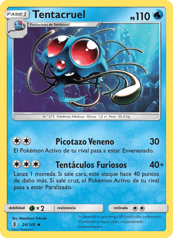 Tentacruel, carta 24 de Albor de Guadianes
