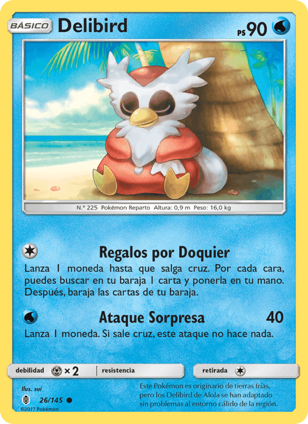 Delibird, carta 26 de Albor de Guadianes