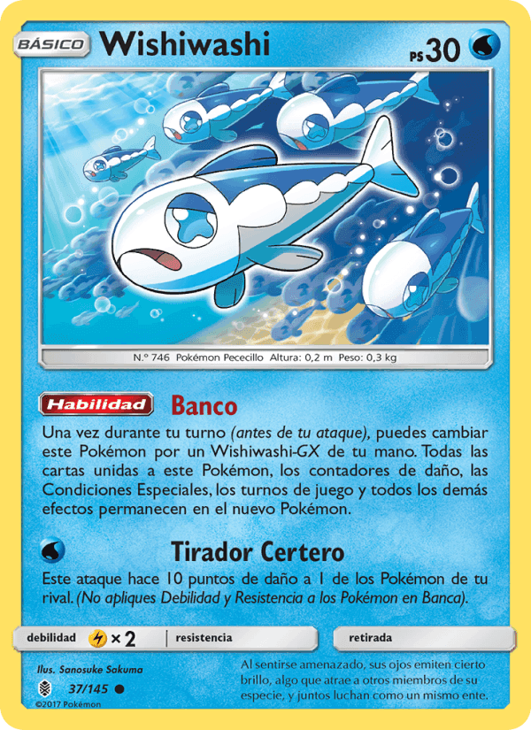 Wishiwashi, carta 37 de Albor de Guadianes