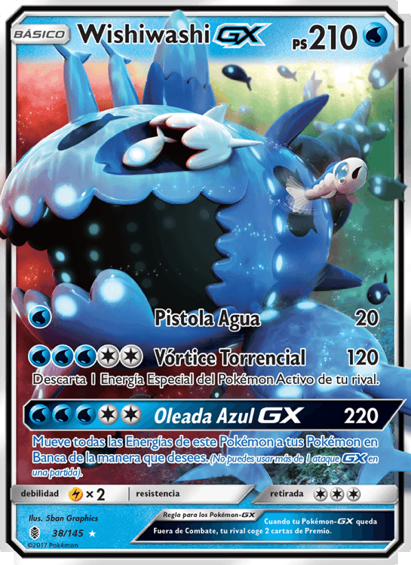 Wishiwashi GX, carta 38 de Albor de Guadianes