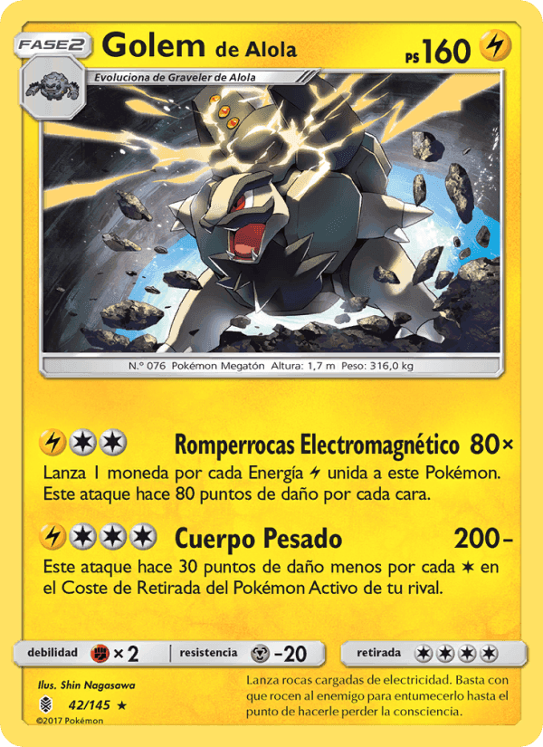 Golem de Alola, carta 42 de Albor de Guadianes
