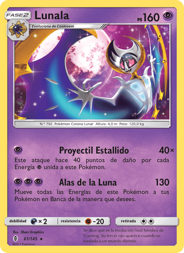 Lunala, card 61 from Albor de Guadianes