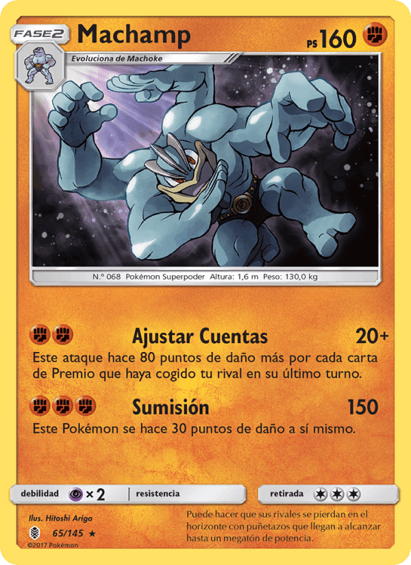 Machamp, carta 65 de Albor de Guadianes
