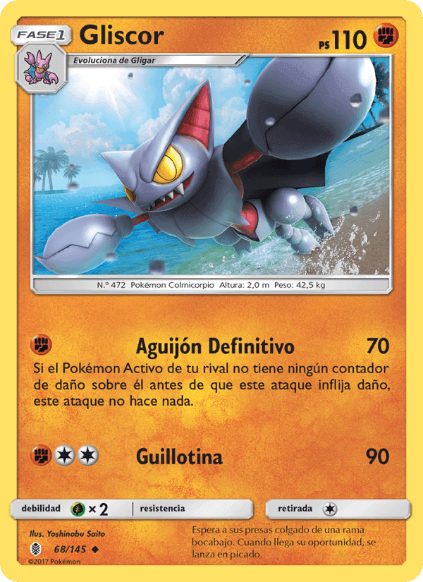Gliscor, card 68 from Albor de Guadianes