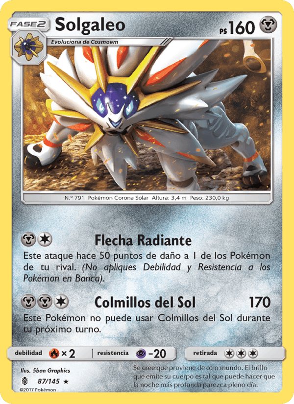 Solgaleo, carta 87 de Albor de Guadianes