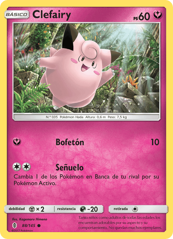 Clefairy, carta 88 de Albor de Guadianes