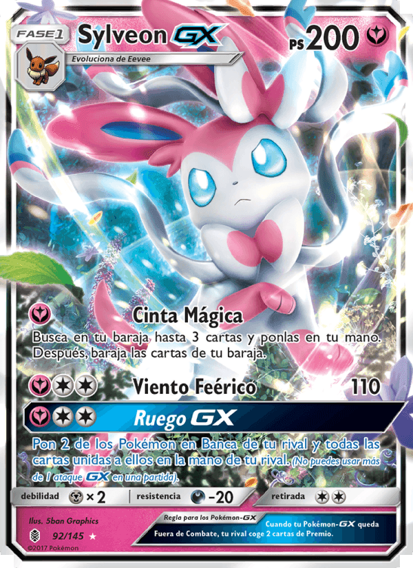 Sylveon GX, carta 92 de Albor de Guadianes