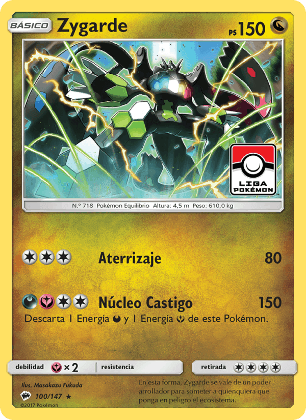 Zygarde, carta 100 di Sombras Ardientes