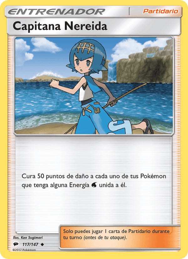 Capitana Nereida, card 117 from Sombras Ardientes