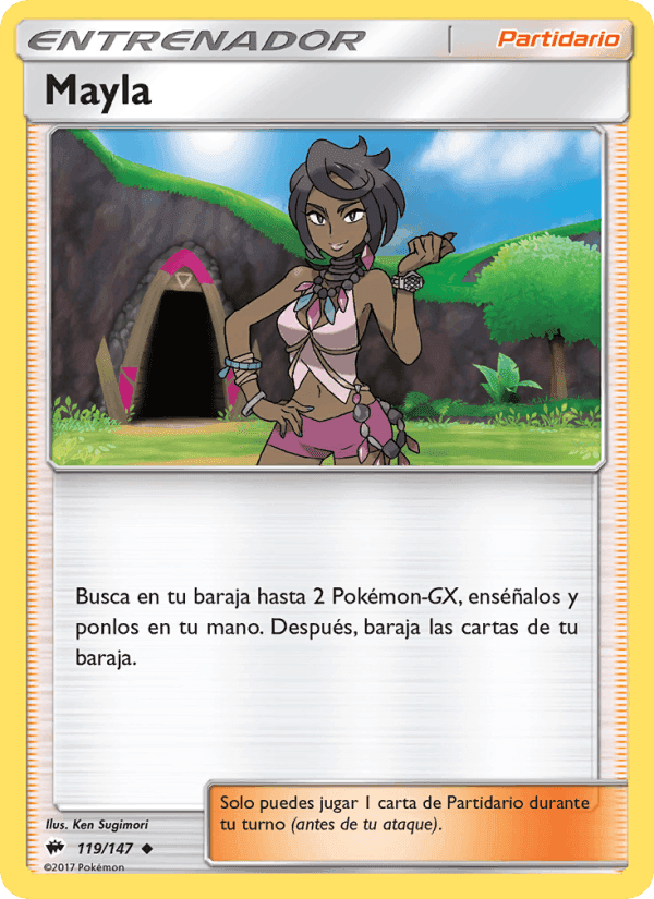 Mayla, card 119 from Sombras Ardientes