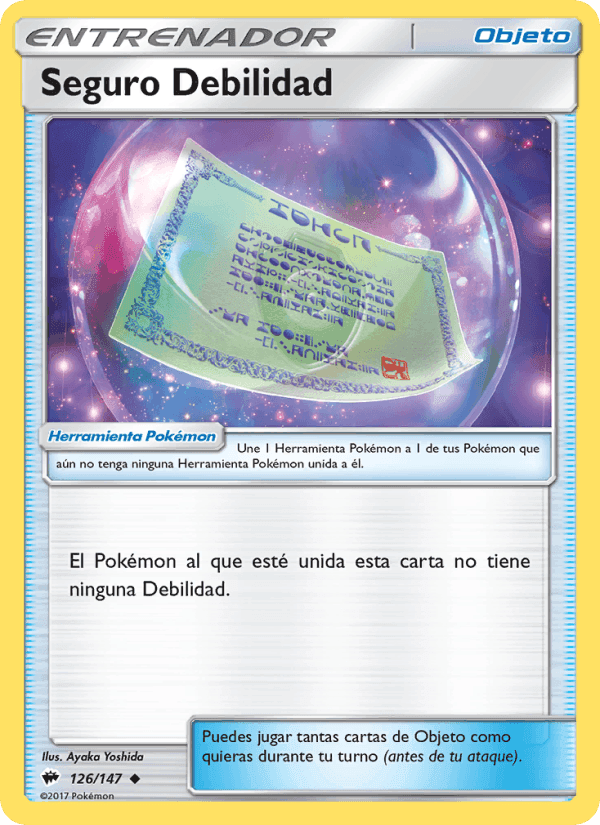 Seguro Debilidad, carta 126 de Sombras Ardientes