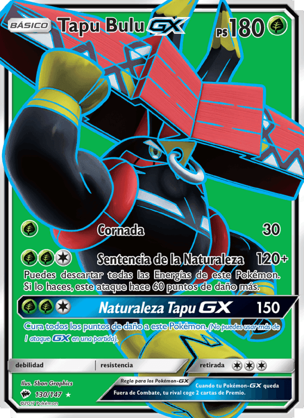 Tapu Bulu GX, card 130 from Sombras Ardientes