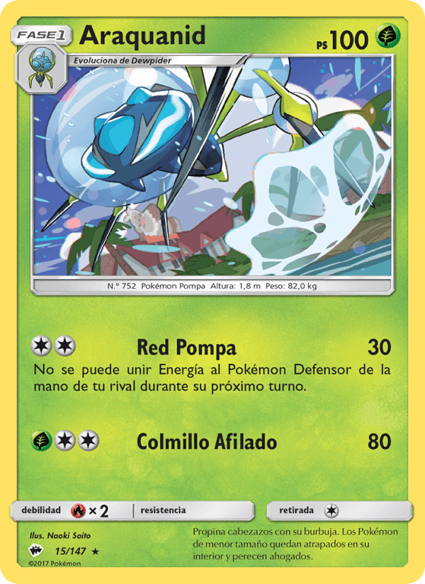 Araquanid, carta 15 di Sombras Ardientes