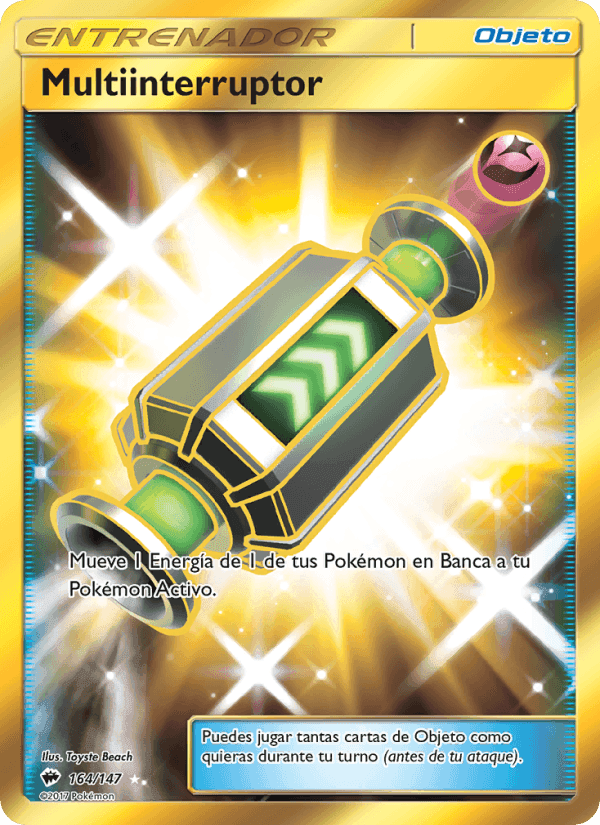 Multiinterruptor, carta 164 de Sombras Ardientes
