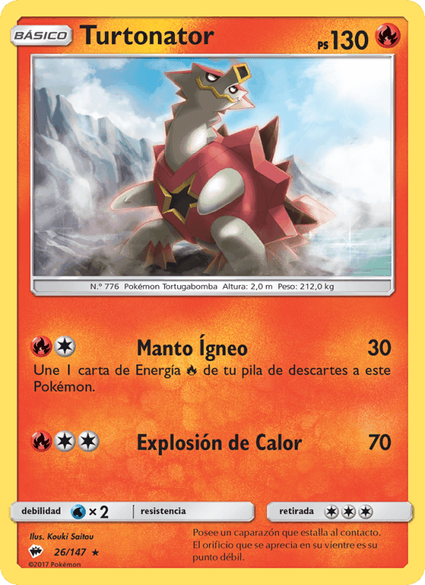 Turtonator, card 26 from Sombras Ardientes