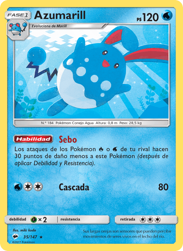 Sombras Ardientes の 35 番、Azumarill