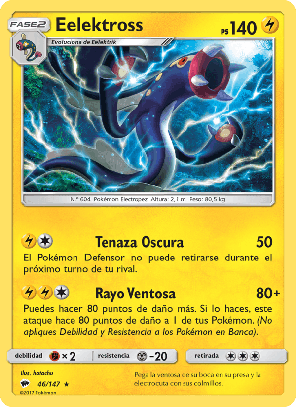 Eelektross, carta 46 di Sombras Ardientes