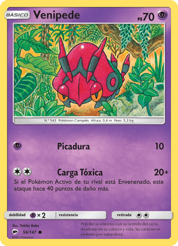 Venipede, carta 56 de Sombras Ardientes