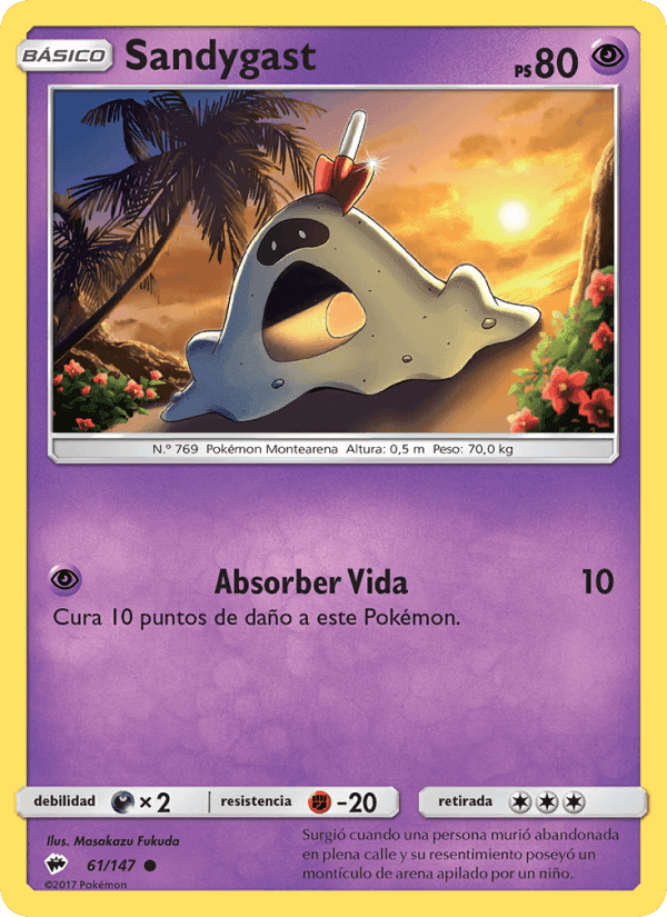 Sandygast, card 61 from Sombras Ardientes