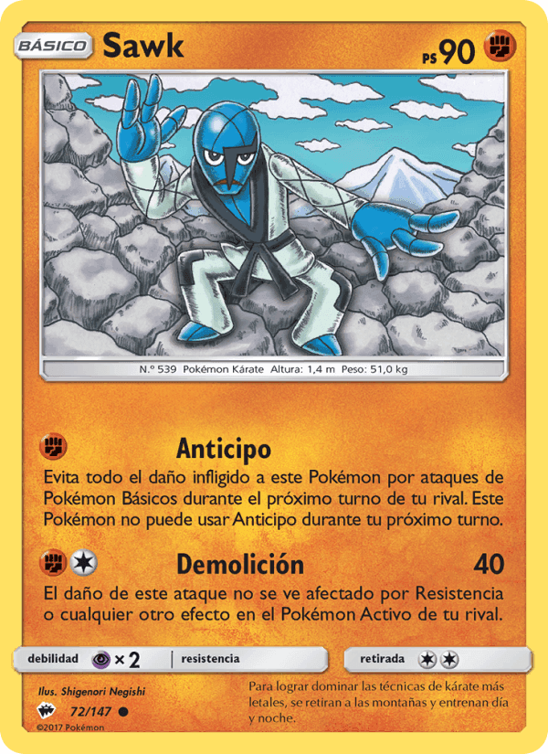 Sawk, card 72 from Sombras Ardientes