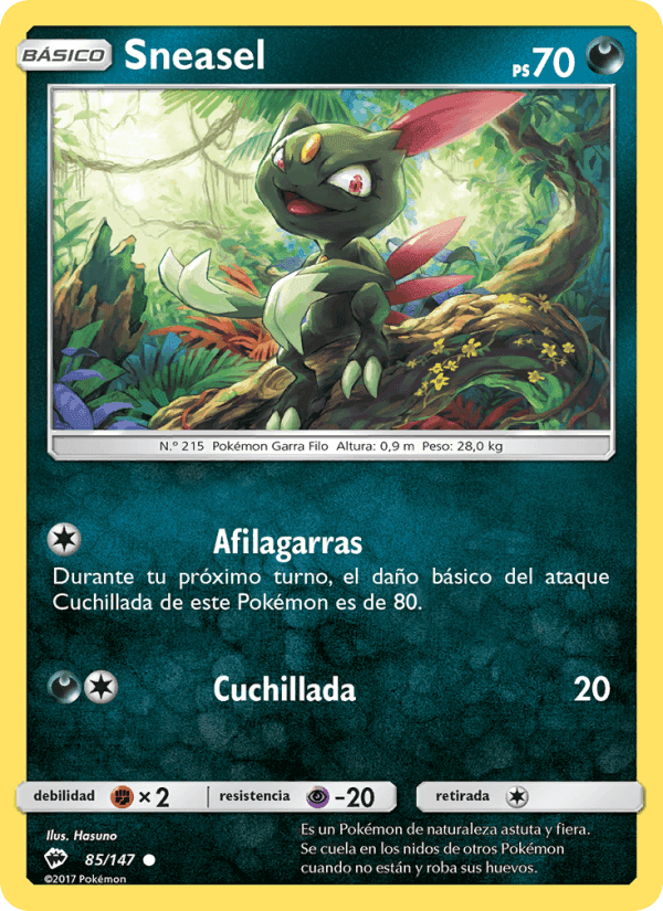 Sombras Ardientes の 85 番、Sneasel