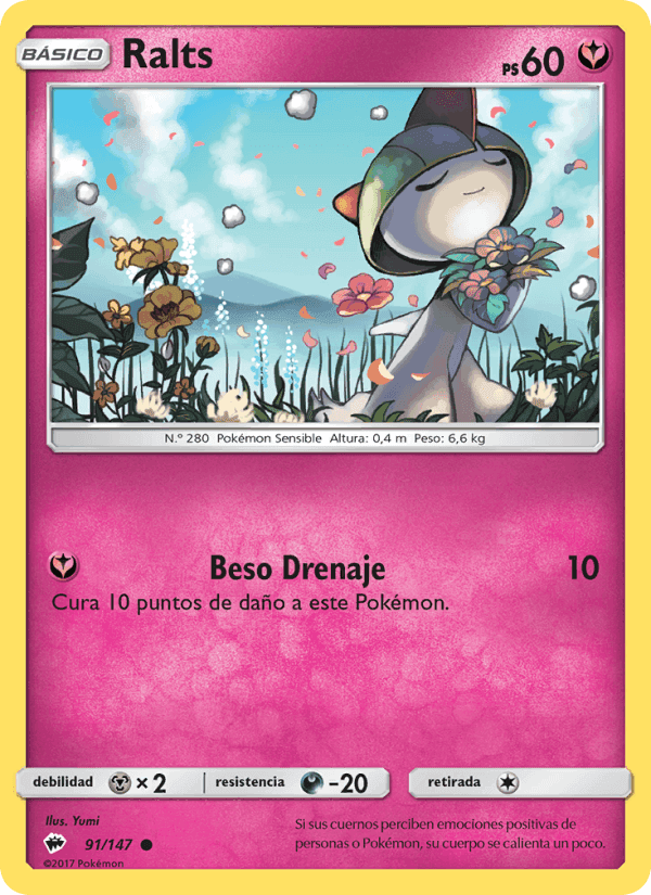 Ralts, carta 91 de Sombras Ardientes