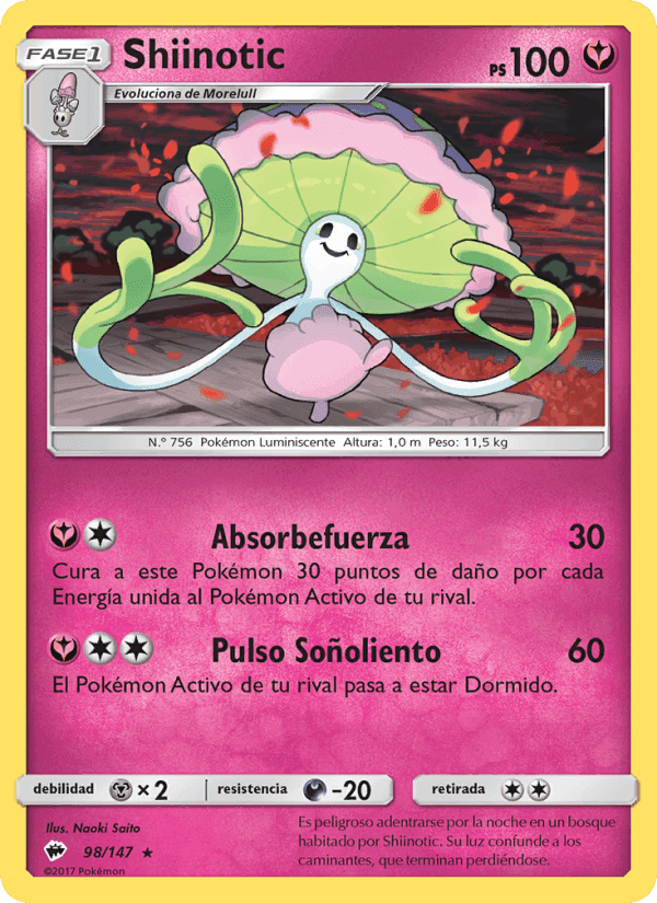Shiinotic, carta 98 di Sombras Ardientes