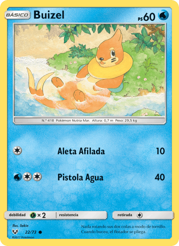 Buizel, carta 22 di Leyendas Luminosas