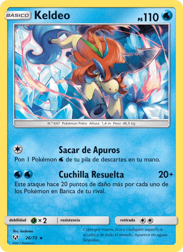 Keldeo, carta 26 di Leyendas Luminosas
