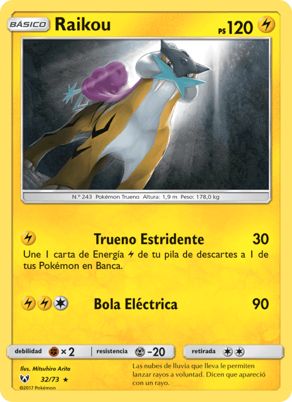 Raikou, carta 32 di Leyendas Luminosas