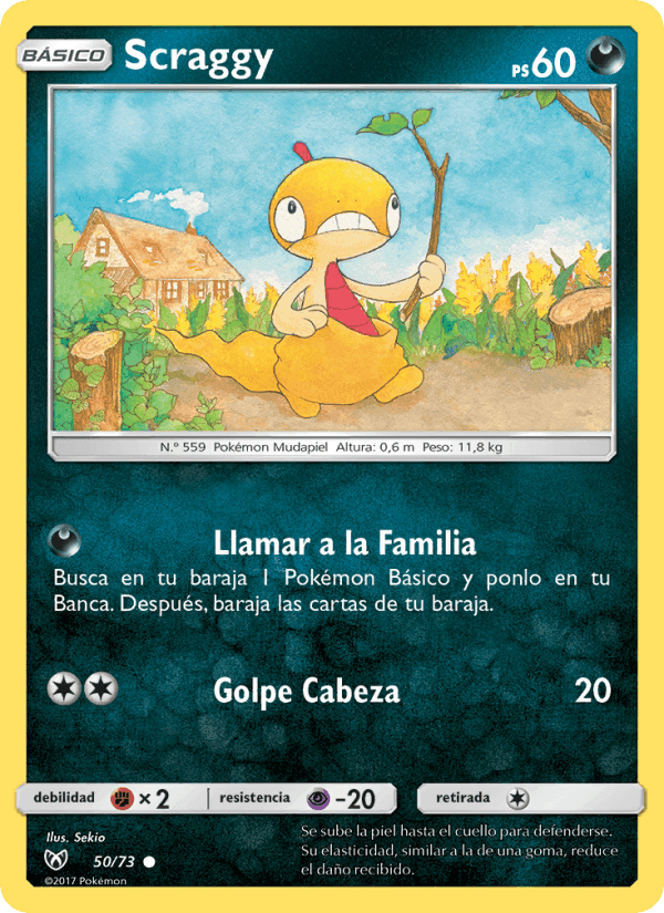 Scraggy, carta 50 di Leyendas Luminosas