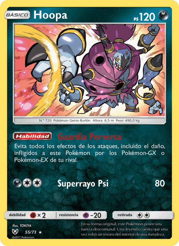 Hoopa, carta 55 di Leyendas Luminosas