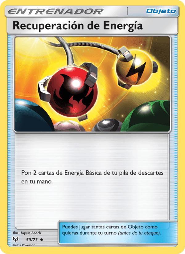 Recuperación de Energía, carta 59 di Leyendas Luminosas