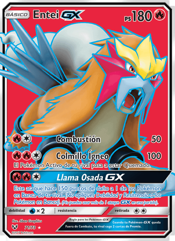 Entei GX, carta 71 de Leyendas Luminosas