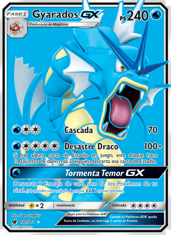 Gyarados GX, carta 101 de Invasión Carmesí