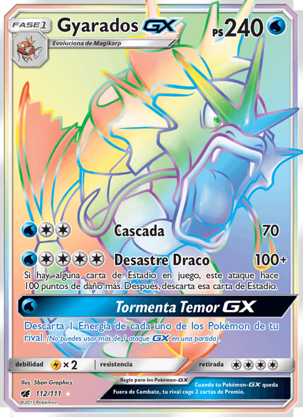 Gyarados GX, carta 112 de Invasión Carmesí