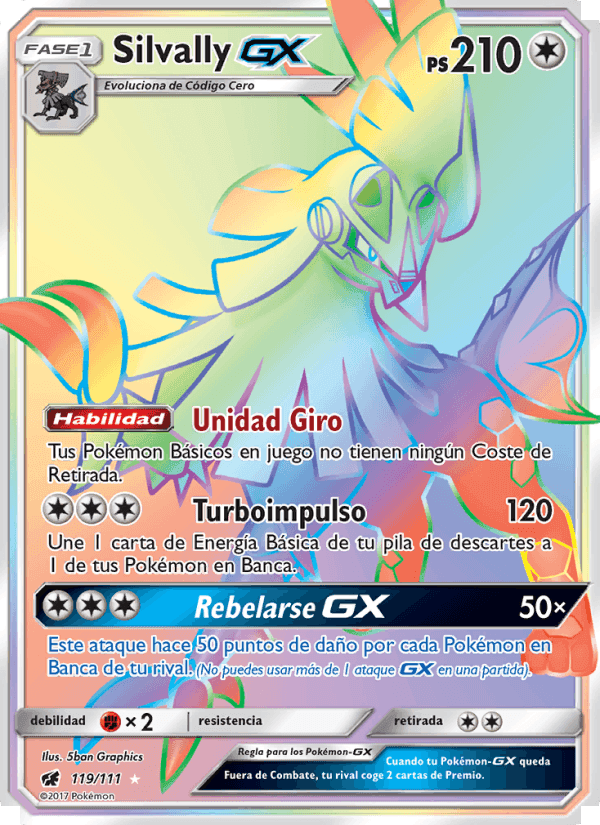 Silvally GX, carta 119 di Invasión Carmesí