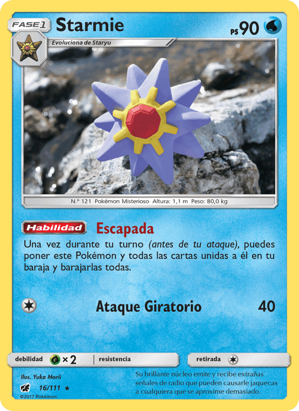 Starmie, carta 16 de Invasión Carmesí