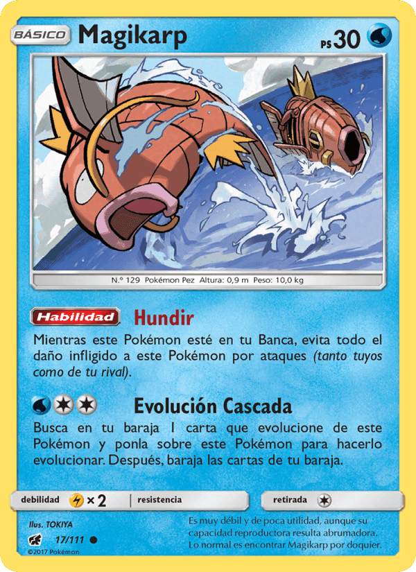 Magikarp, carta 17 di Invasión Carmesí