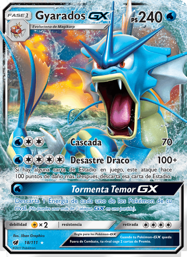 Gyarados GX, carta 18 de Invasión Carmesí