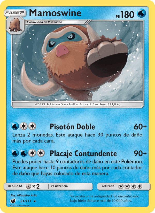 Mamoswine, carta 21 di Invasión Carmesí