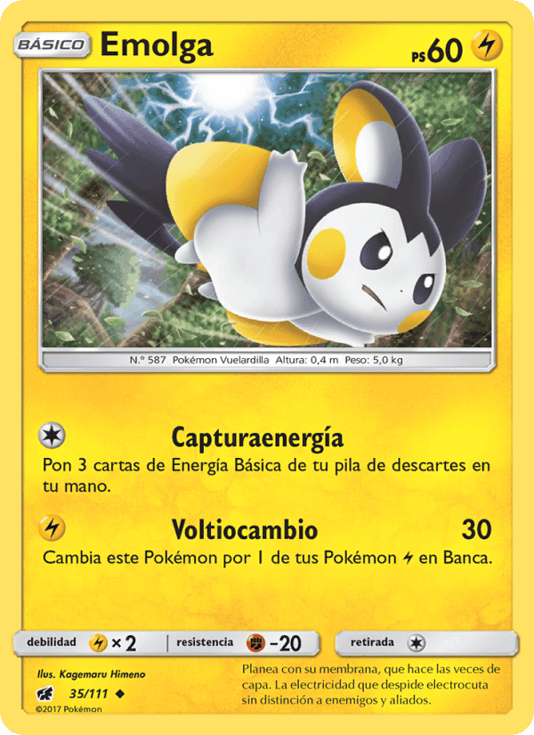 Emolga, carta 35 de Invasión Carmesí