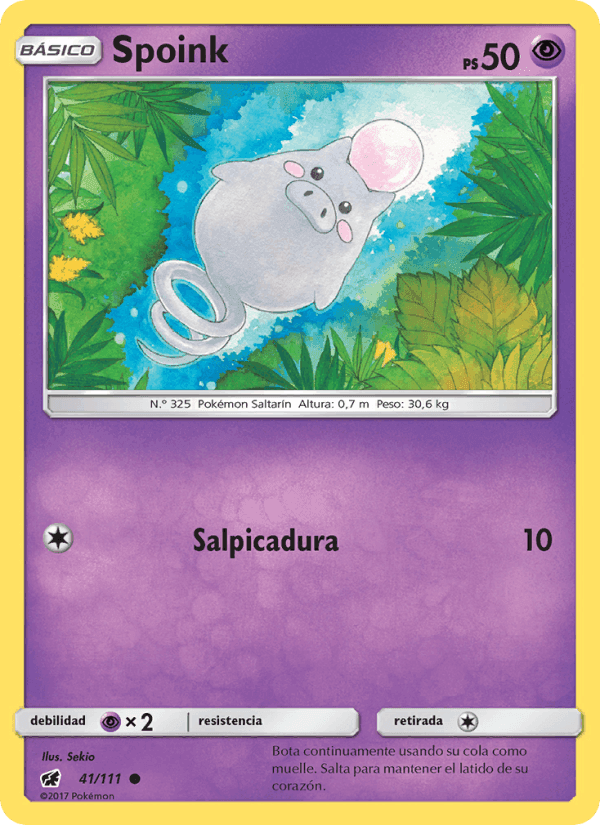 Spoink, carta 41 de Invasión Carmesí
