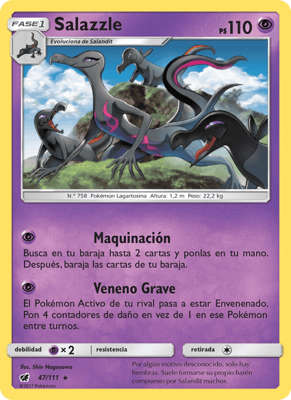 Salazzle, carta 47 de Invasión Carmesí