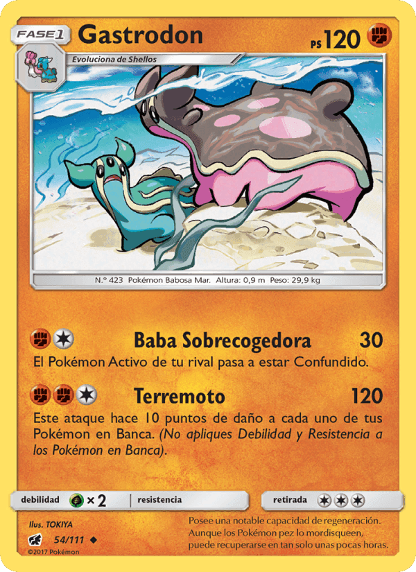 Gastrodon, card 54 from Invasión Carmesí